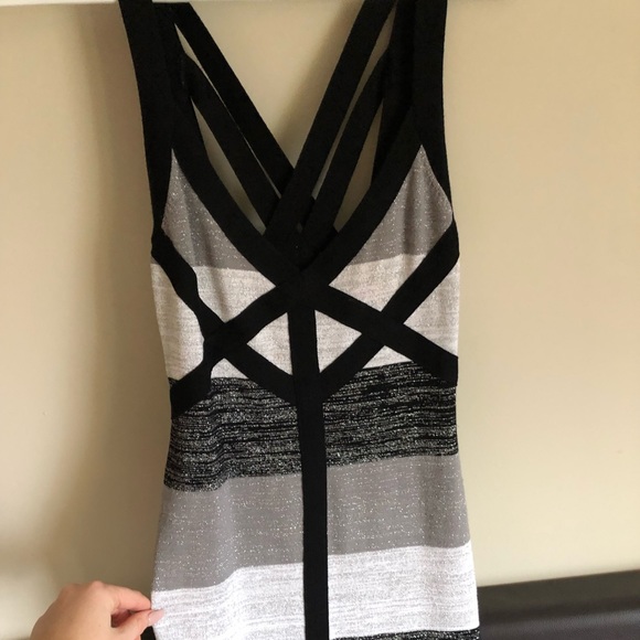 Black and silver bandage dress - Picture 3 of 8